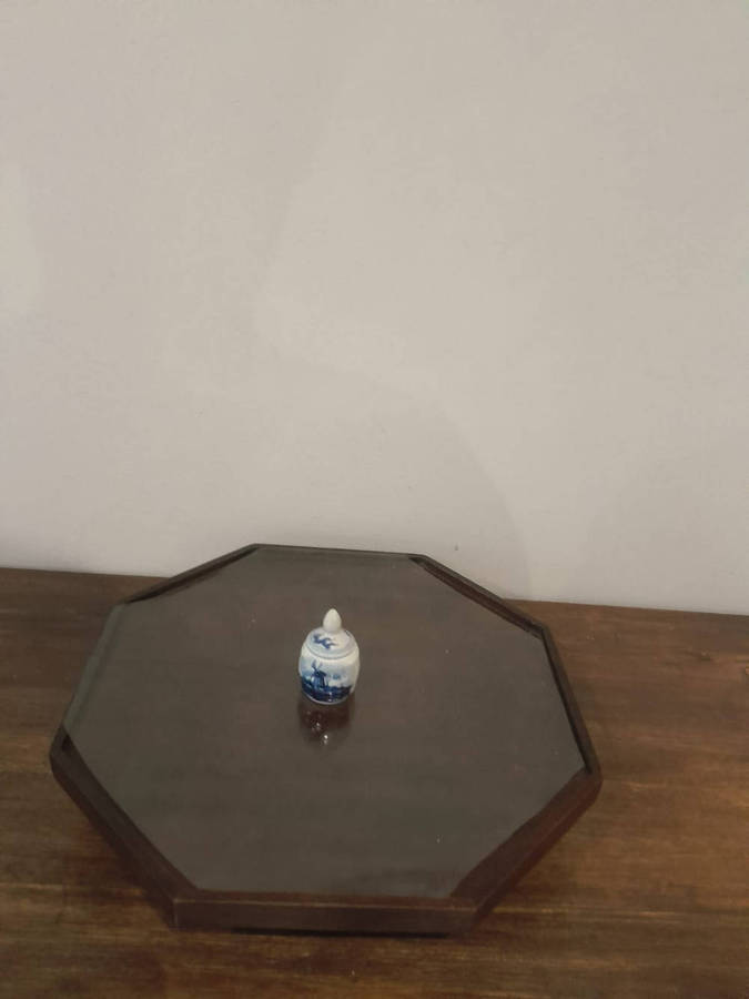 Miniature Delft vintage ornament/miniature sugar container