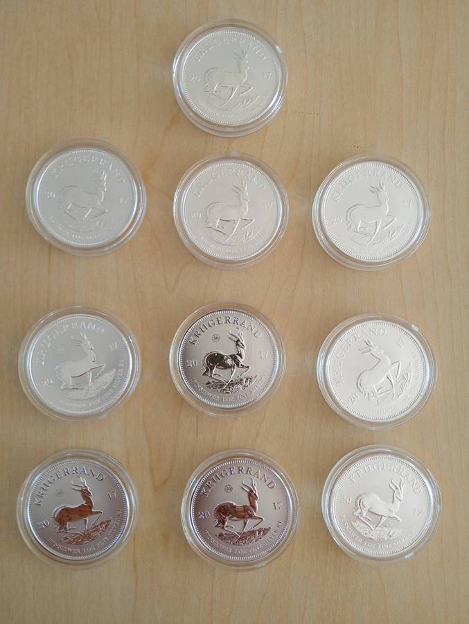 Krugerrand silver coins