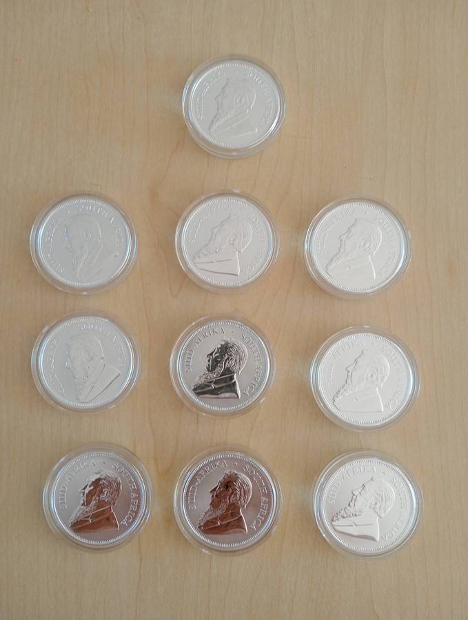 Krugerrand silver coins