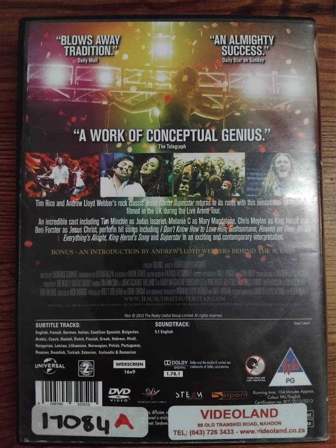 Jesus Christ Superstar Live Arena Tour DVD