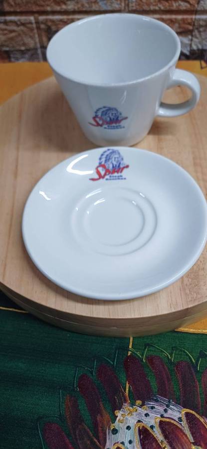 One Native American chief design Espresso Cup with saucer - Spur Steak Ranches
