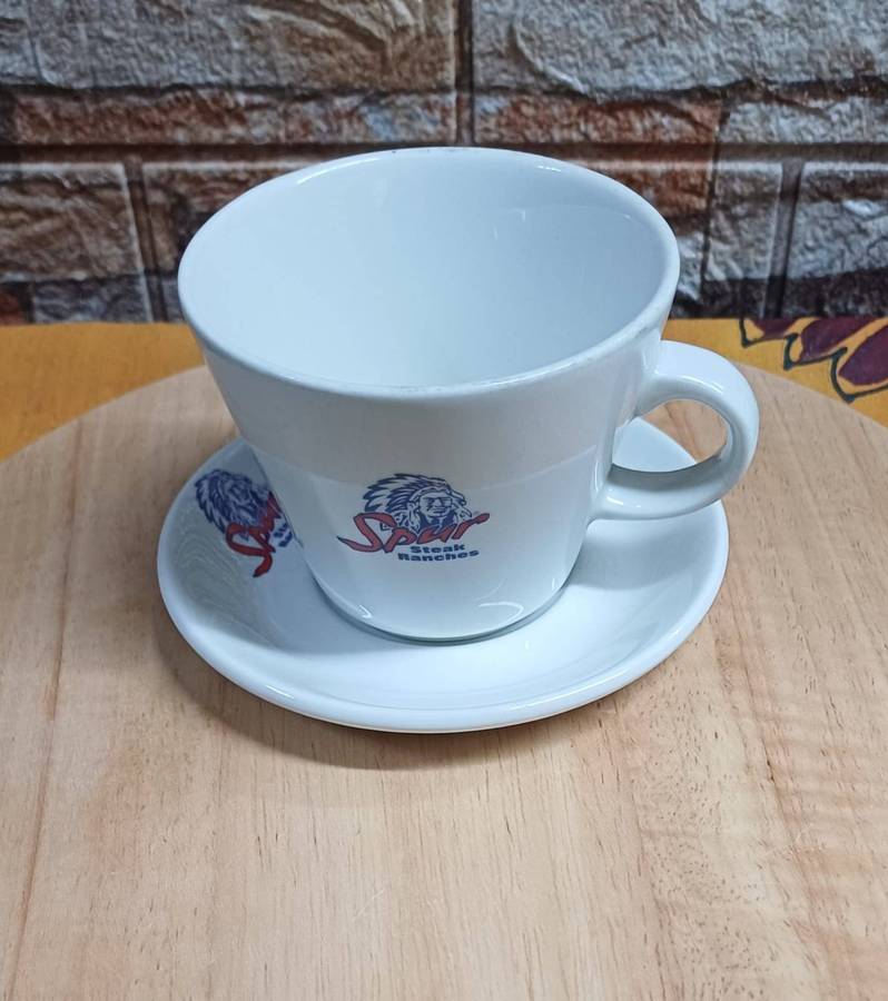 One Native American chief design Espresso Cup with saucer - Spur Steak Ranches