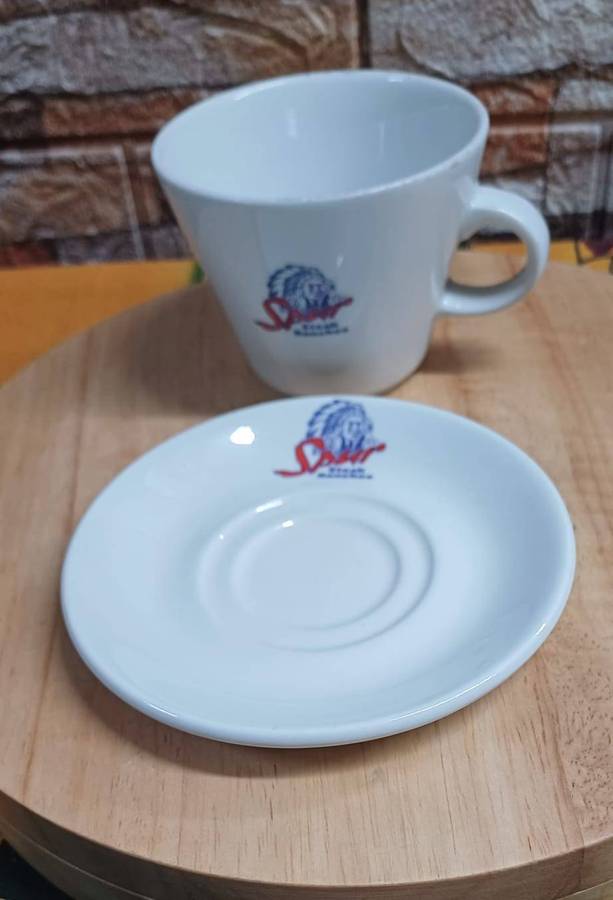 One Native American chief design Espresso Cup with saucer - Spur Steak Ranches