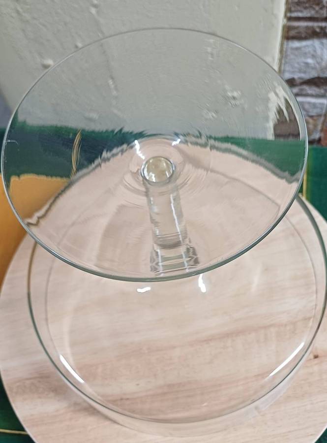 Modern Clear Glass Pedestal Bowl  Elegant & Versatile