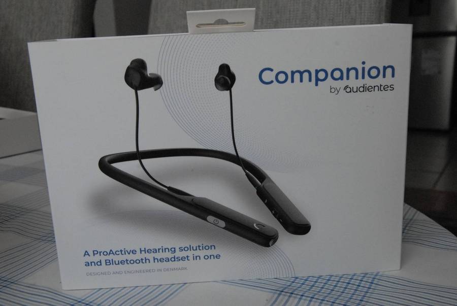 Audientes Companion personal sound amplification device - binaural headset - bluetooth connectivity