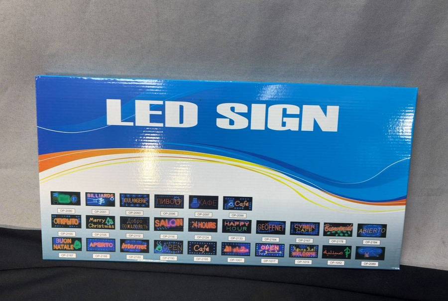 LED Sign (Shows Closed)