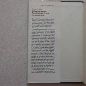 Black Labor and the American Legal System by Herbert Hill