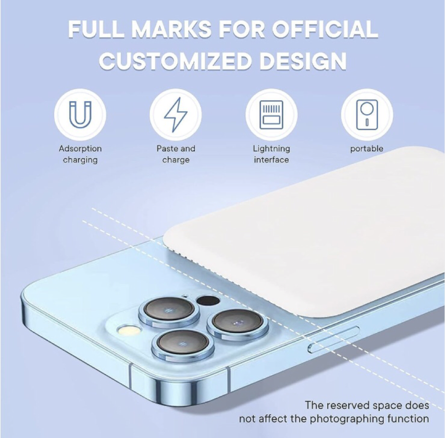 10000 Mah Magnetic Power Bank, Quick Charge , Wireless Fast Charging