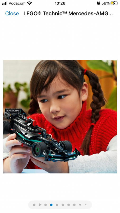 LEGO® Technic Mercedes-AMG F1 W14 E Performance Pull-Back 42165 Building Toy Cars (240 Pieces)