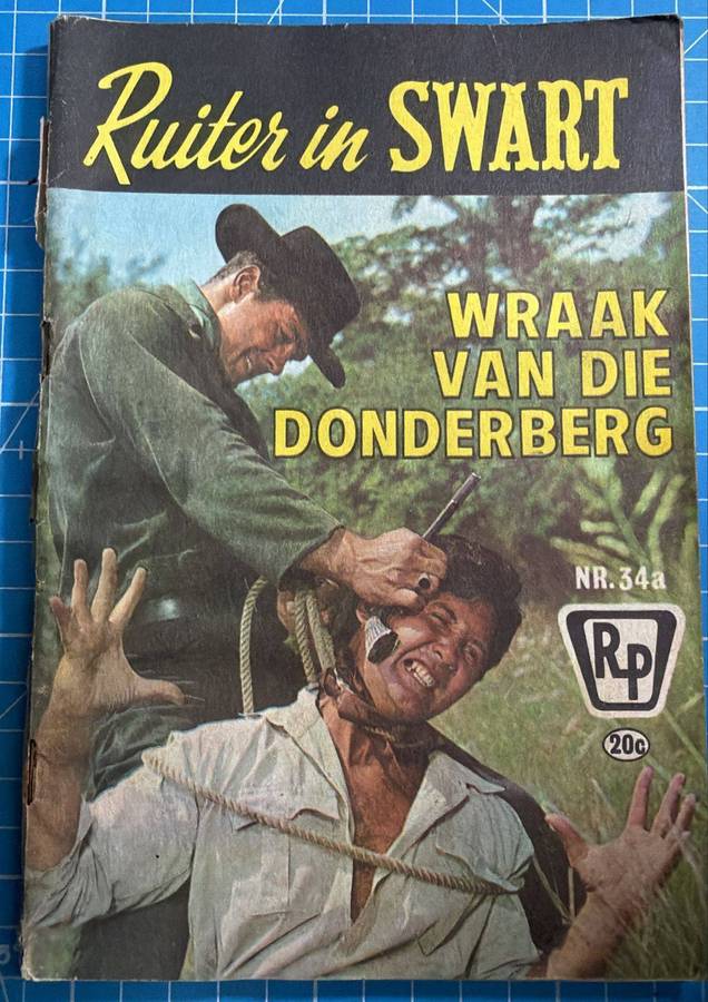 Ruiter In Swart Wraak Van Die Donderberg.