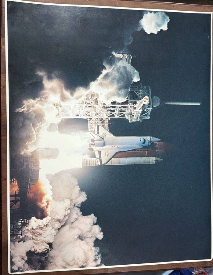 Space Shuttle Collection Posters - Atlantis launching