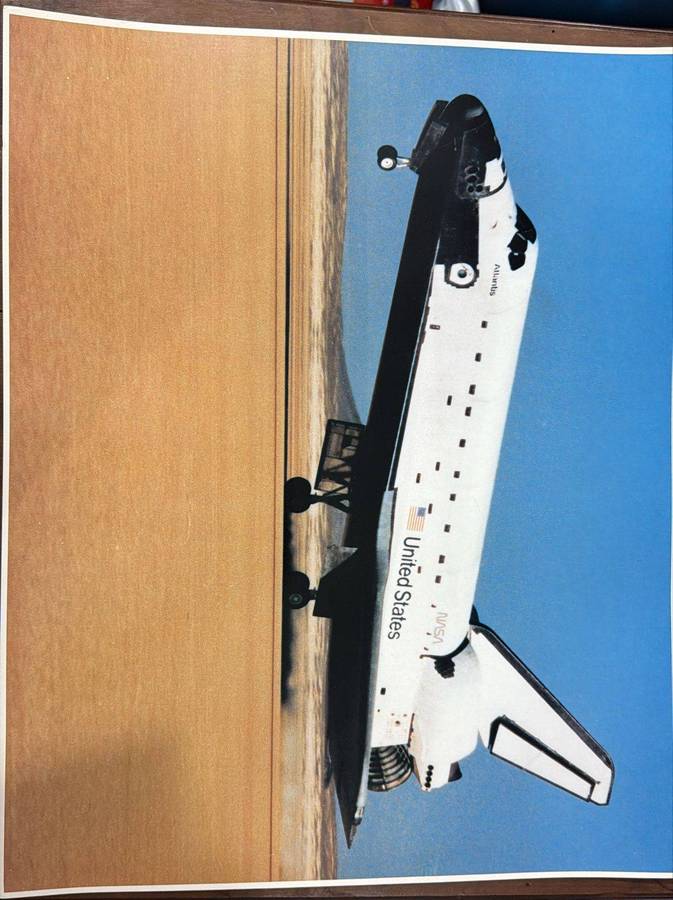 Space Shuttle Collection Posters - Atlantis after a successful mission