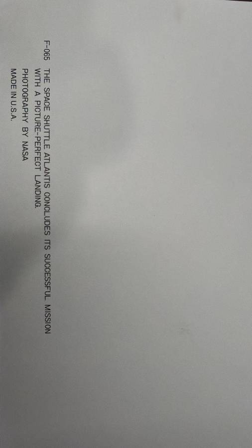 Space Shuttle Collection Posters - Atlantis after a successful mission