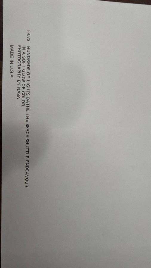 Space Shuttle Collection Posters - Lights around Endeavour