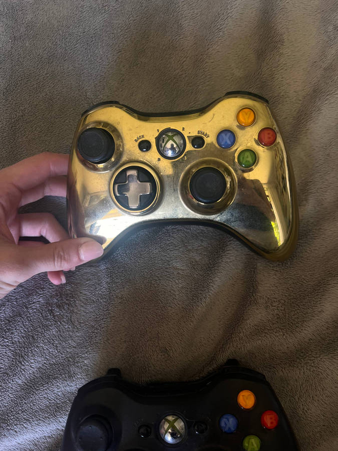 Xbox 360 Special Edition Chrome Series Gold Wireless Controller