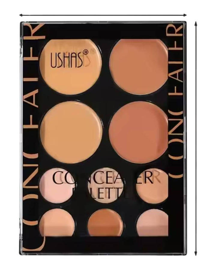 1 x 10-Colours Concealer Palette Matte & 1x Kiko Girl Contour Powder Palette