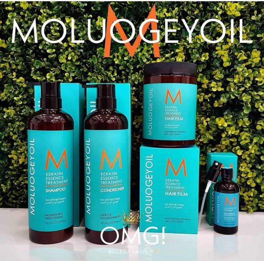 Moluogeyoil Keratin Essence Treatment Hair Combo Set Shampoo, Conditioner ,Mask & serum