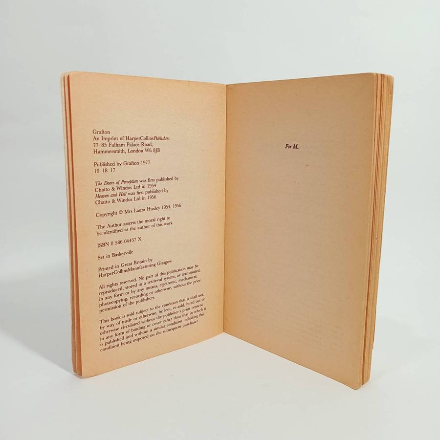 The Doors of Perception and Heaven and Hell by Aldous Huxley (Paperback 1977)