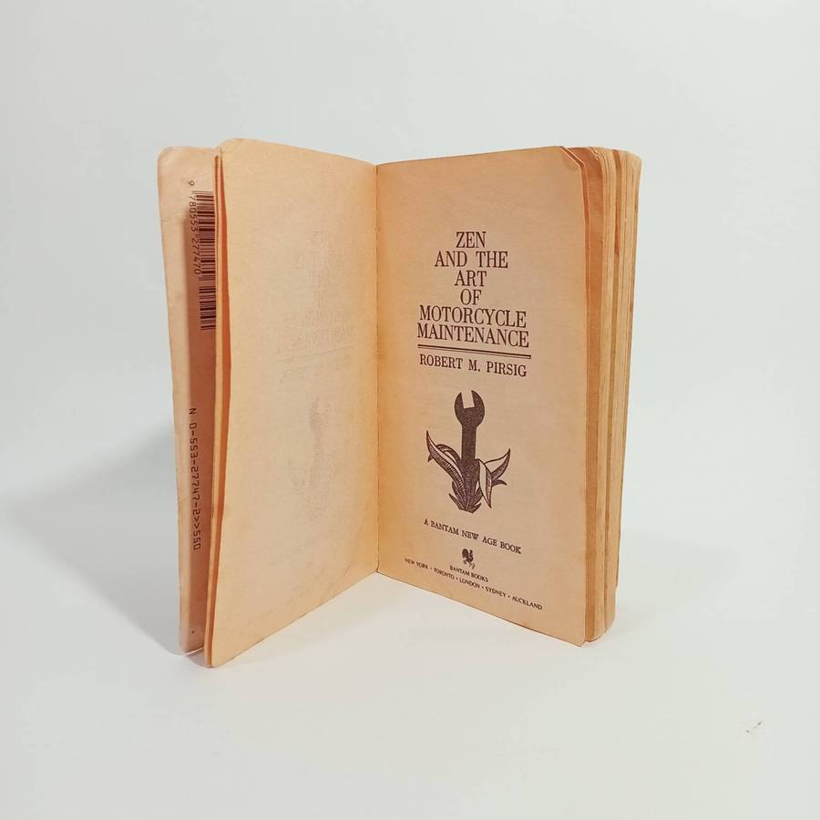Zen and the Art of Motorcycle Maintenance - Vintage Paperback Book by Robert M. Pirsig - Bantam New