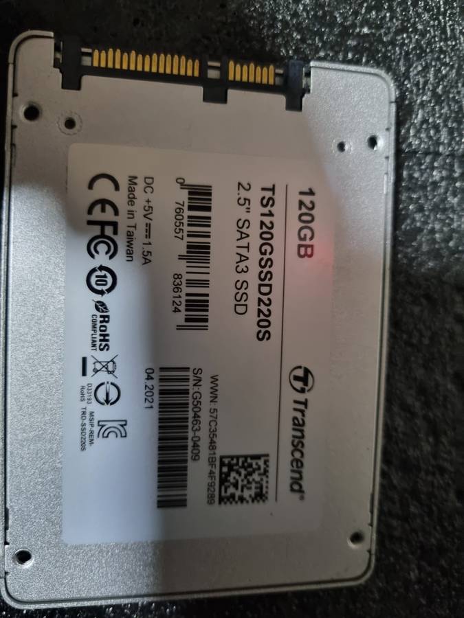 Transcend SSD220S 120gig solid state drive