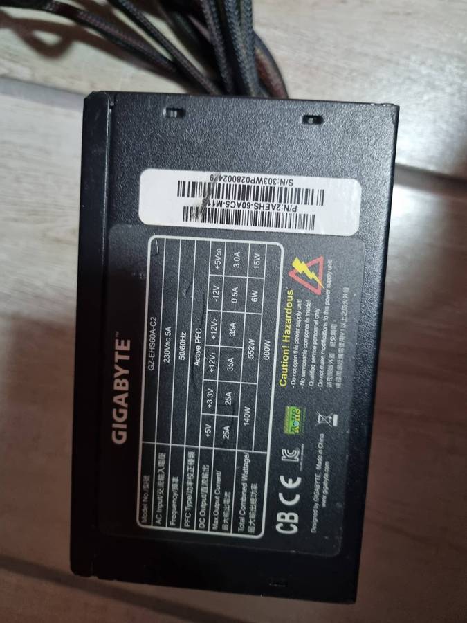 Gigabyte 600w Psu