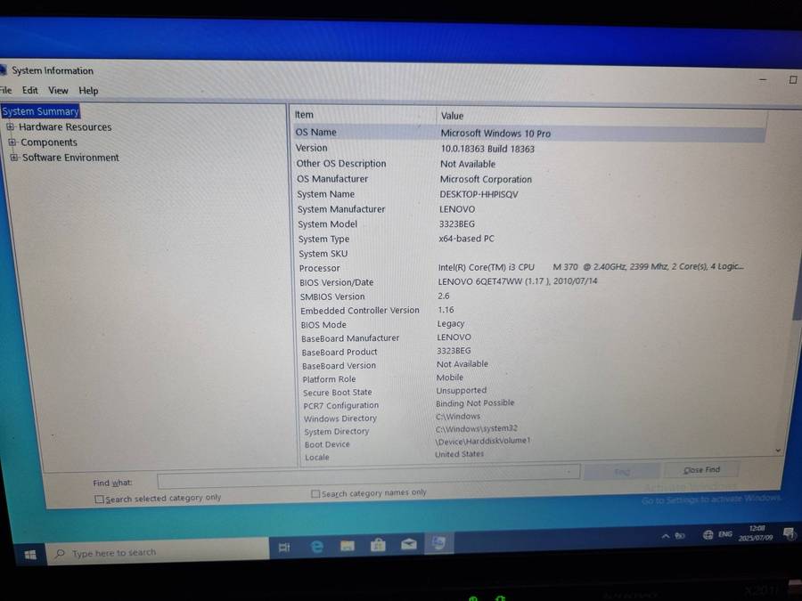 Lenovo ThinkCentre X201i