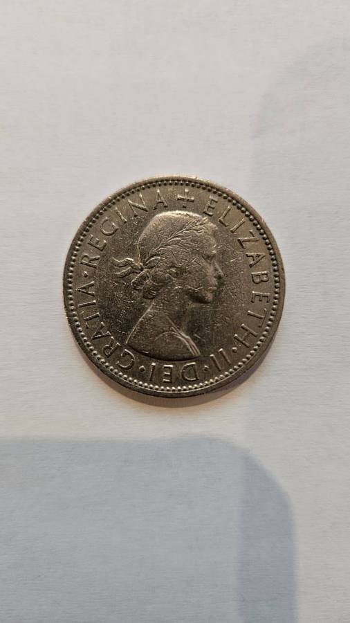 1955 South Africa 1 Shilling Silver Coin (Elizabeth II)