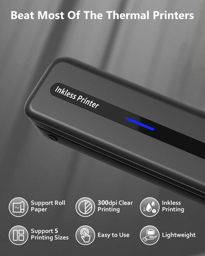 READ DESCRIPTION - Itari M832 Portable + Wireless Thermal Printer