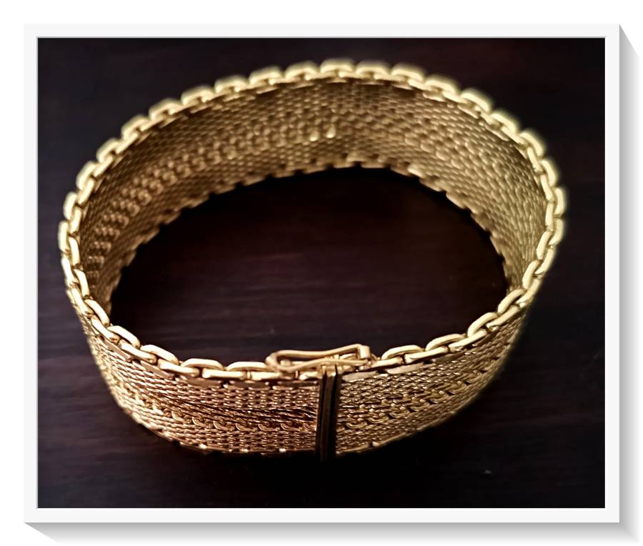 Rolled Gold Bracelet - Genuine Vintage - In Unbelievably Stunning Condition 20cm by 2cm