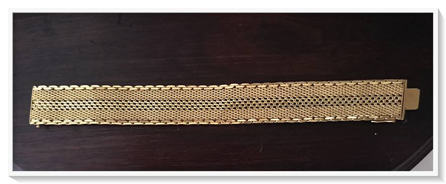 Rolled Gold Bracelet - Genuine Vintage - In Unbelievably Stunning Condition 20cm by 2cm
