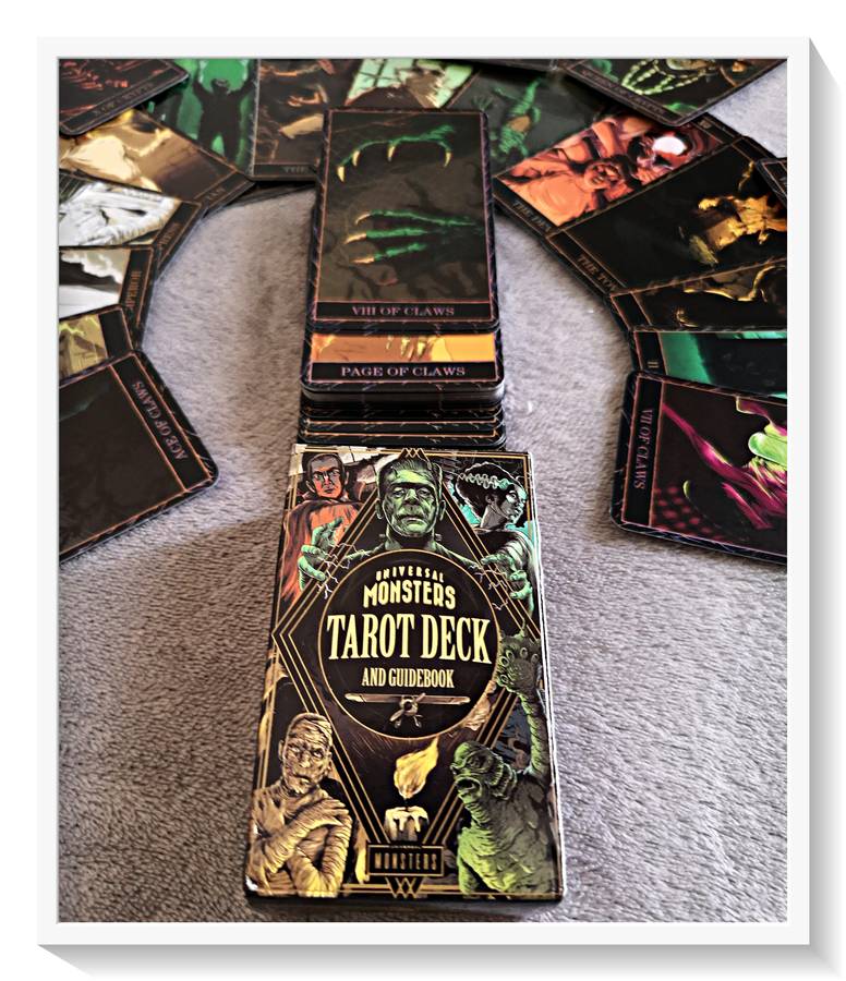 Universal Monsters Tarot Deck with Instruction Guide - Beautifully Illustrated Cards *