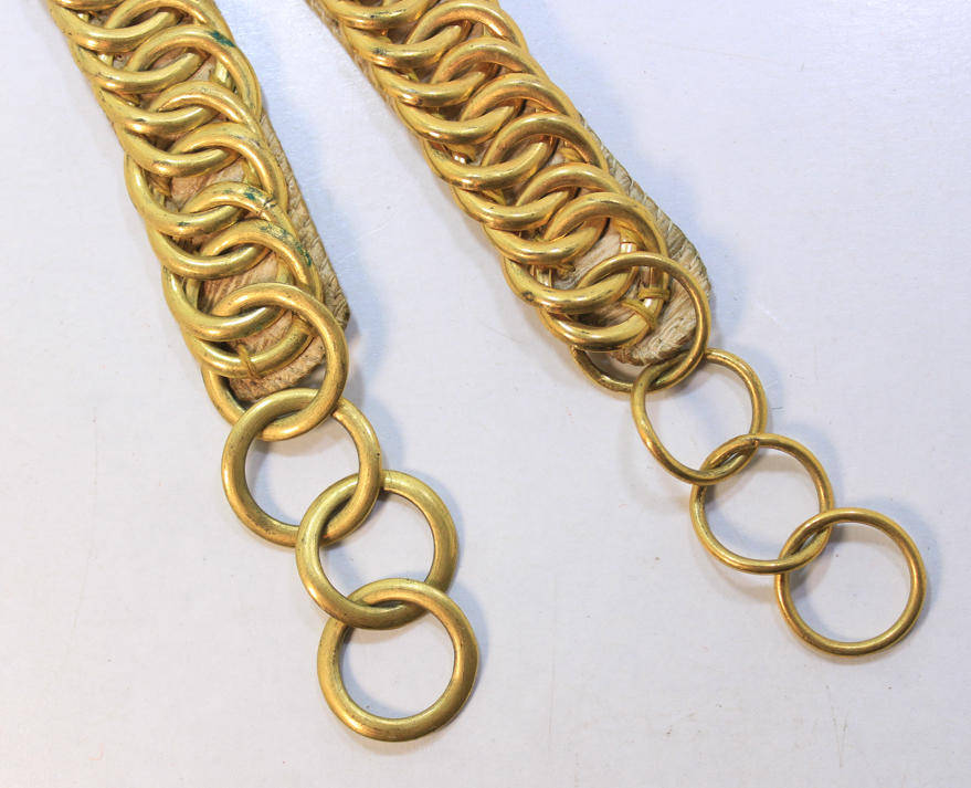 Vintage 1940's Ceremonial Dress Parade Chin Straps for Pith Helmets