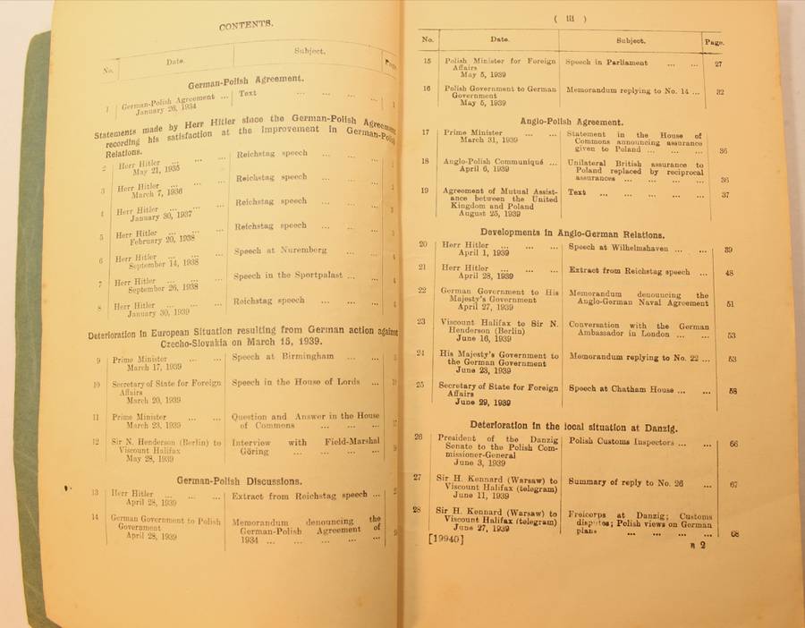 Documents Concerning German Polish Relations 1939 (British Foreign Affairs) Softcover Book