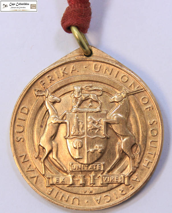 South Africa 1935 King George V & Queen Mary Silver Jubilee Medallion Circulated