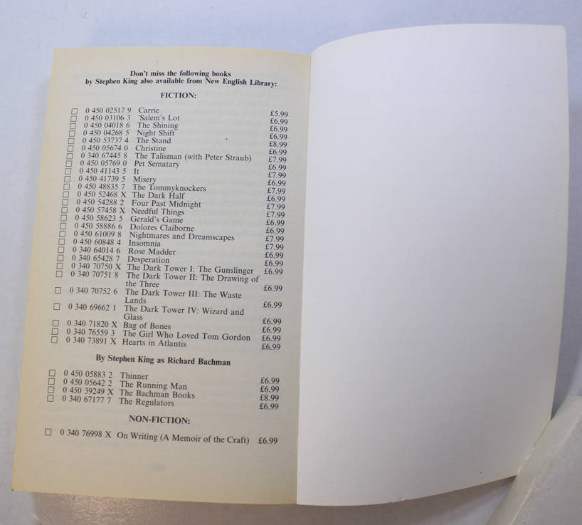 Night Shift by Stephen King Short Story Collection Softcover Book