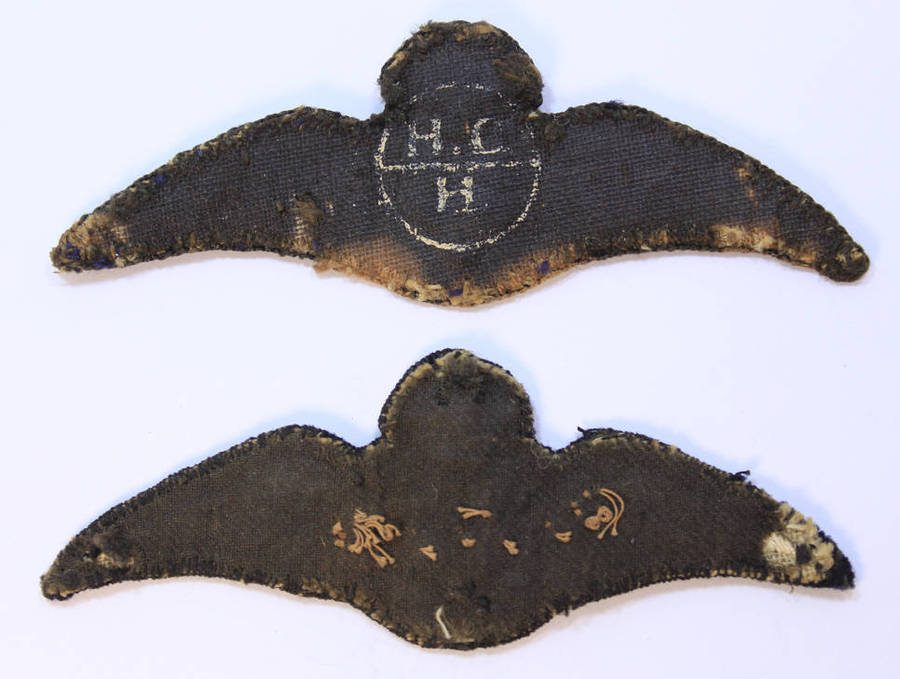 Pair of WW2 South African Air Force Pilots Cloth Wings