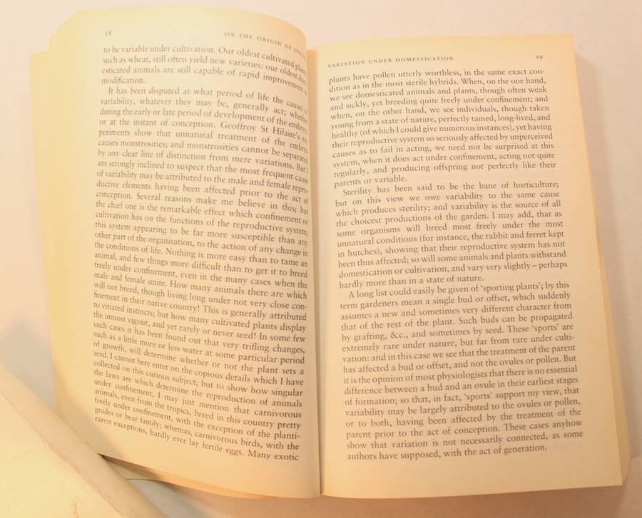 On The Origin Of Species by Charles Darwin Softcover Book