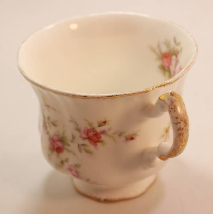 Pair of Paragon Victoriana Rose Bone China Footed Tea Cup and Saucer