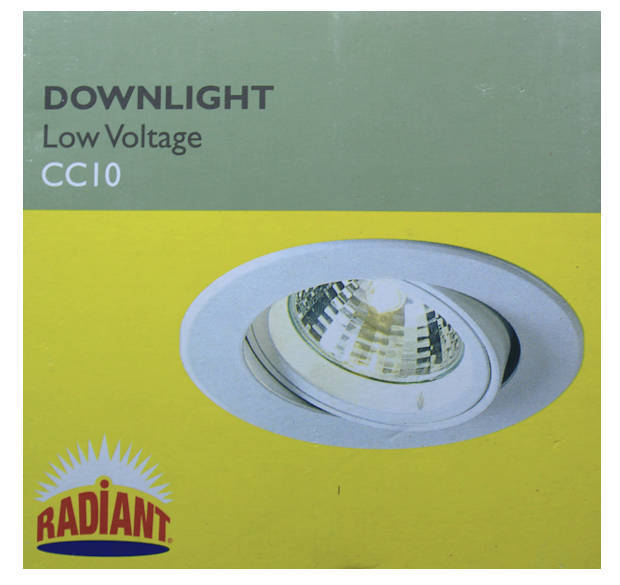 21 Boxed Radiant CC10 Low Voltage Downlight Fittings Aluminium Satin Chrome