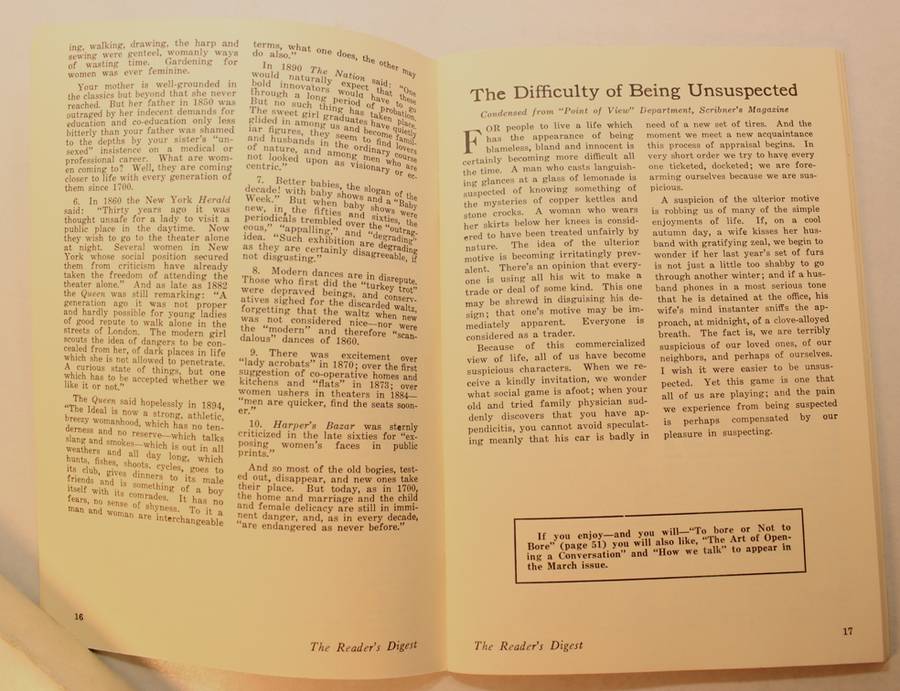 The Readers Digest The First Of Fifty Years Volume One Number One Boxed Set