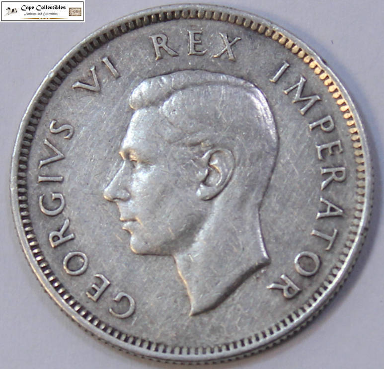 South Africa 1 Shilling 1943 Coin Circulated