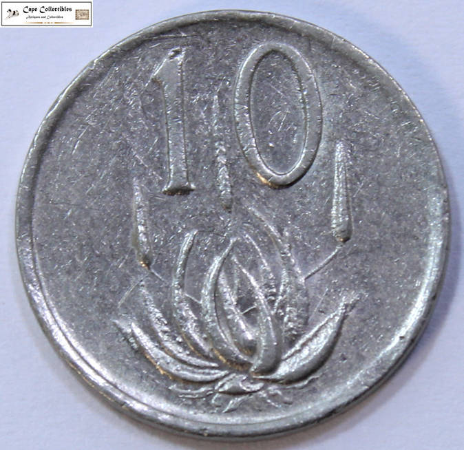 South Africa 10 Cent 1982 Vorster Coin Circulated