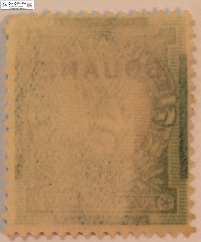 South Africa 1/2 Penny 1937 Springbok Stamp Douane Overstamp (Scott 45)