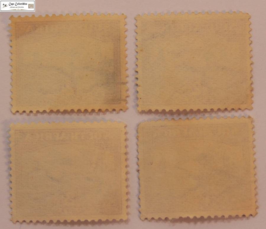South Africa 4 x 2 Pence 1945 Union Buildings Stamps (Scott 55)