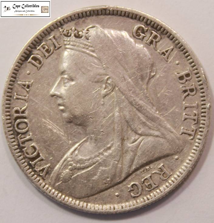 United Kingdom 1/2 Crown 1900 Coin Circulated