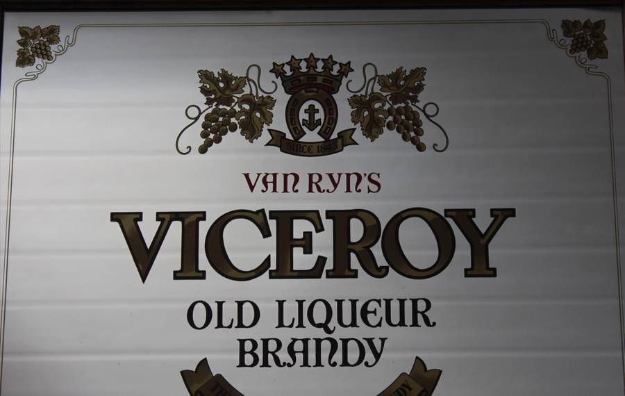Van Ryn's Viceroy Old Liqueur Brandy Bar Mirror
