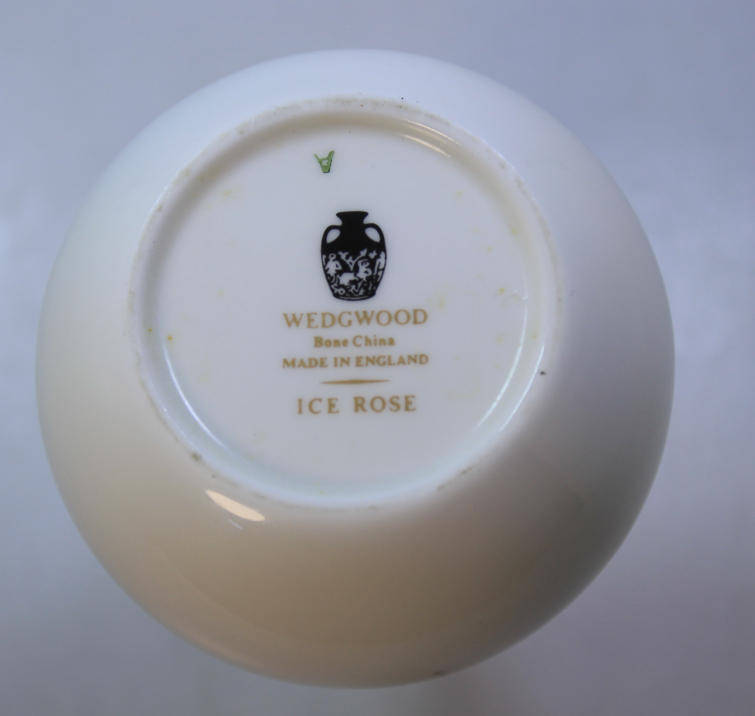 Bone China Ice Rose Bud Vase by Wedgwood