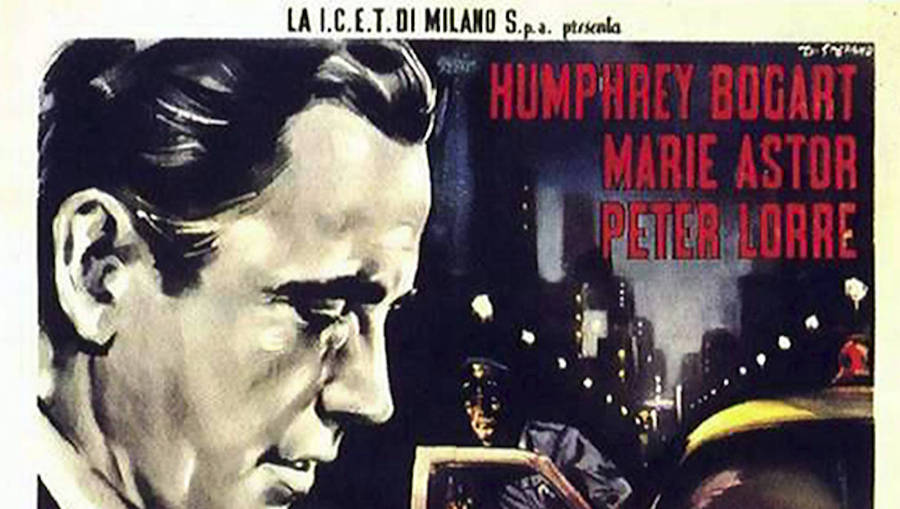 Vintage Film Noir The Maltese Falcon Italian Title Poster Digital Download