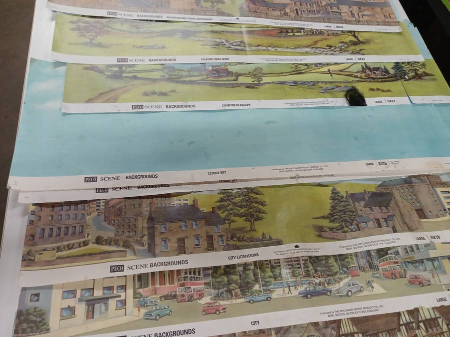 HO SCALE - PECO - BACKDROP SHEETS - X13