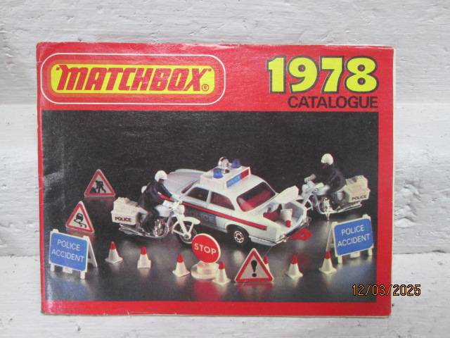DIE CAST - MATCH BOX CATALOGUE - 1978